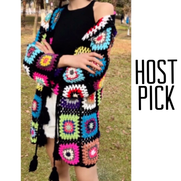 ShopGirlRia Sweaters - Crochet Retro Cardi